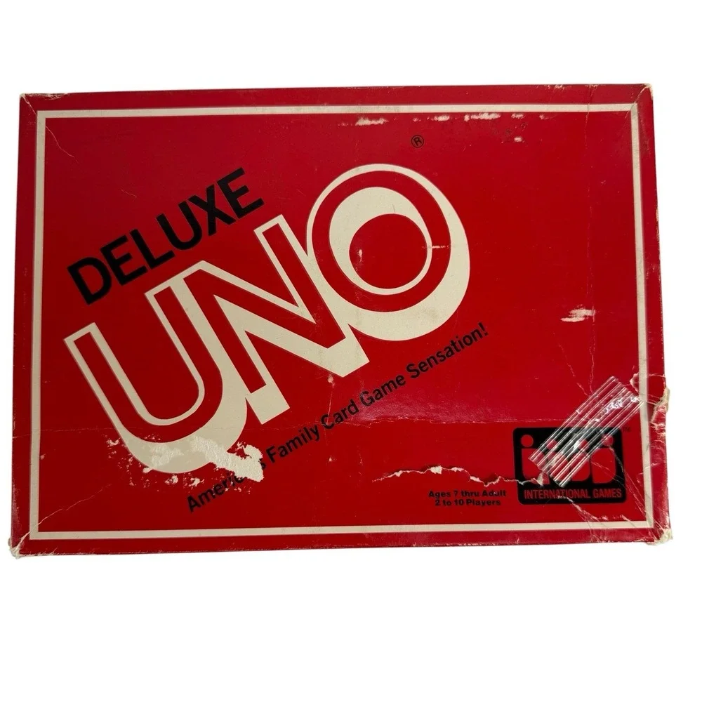 Vintage‎ UNO Deluxe Card Game 1983 Retro Family Card Game
