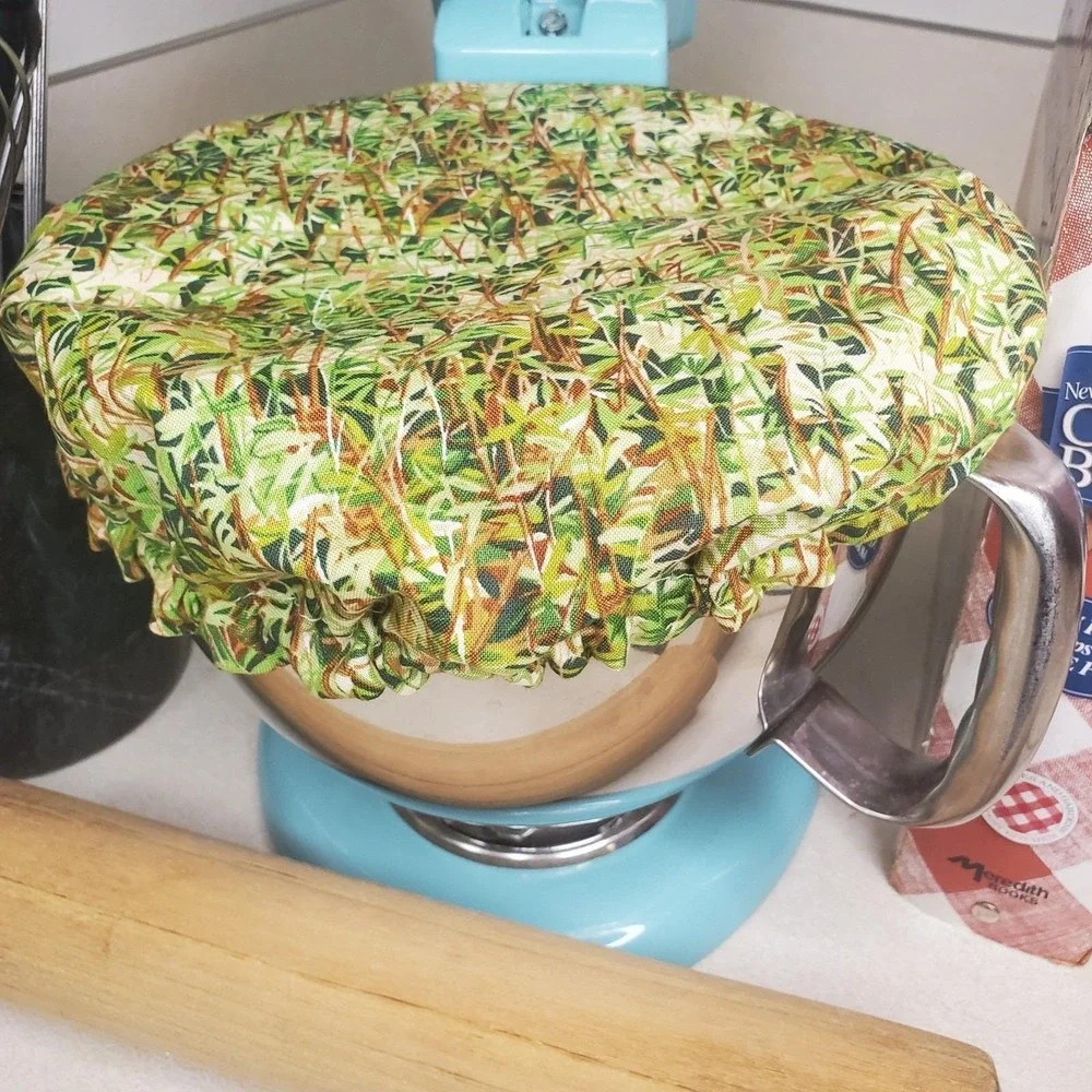 Jungle Cheetah Reversible KitchenAid‎ Mixer Mixing Bowl Cover Bread Baking