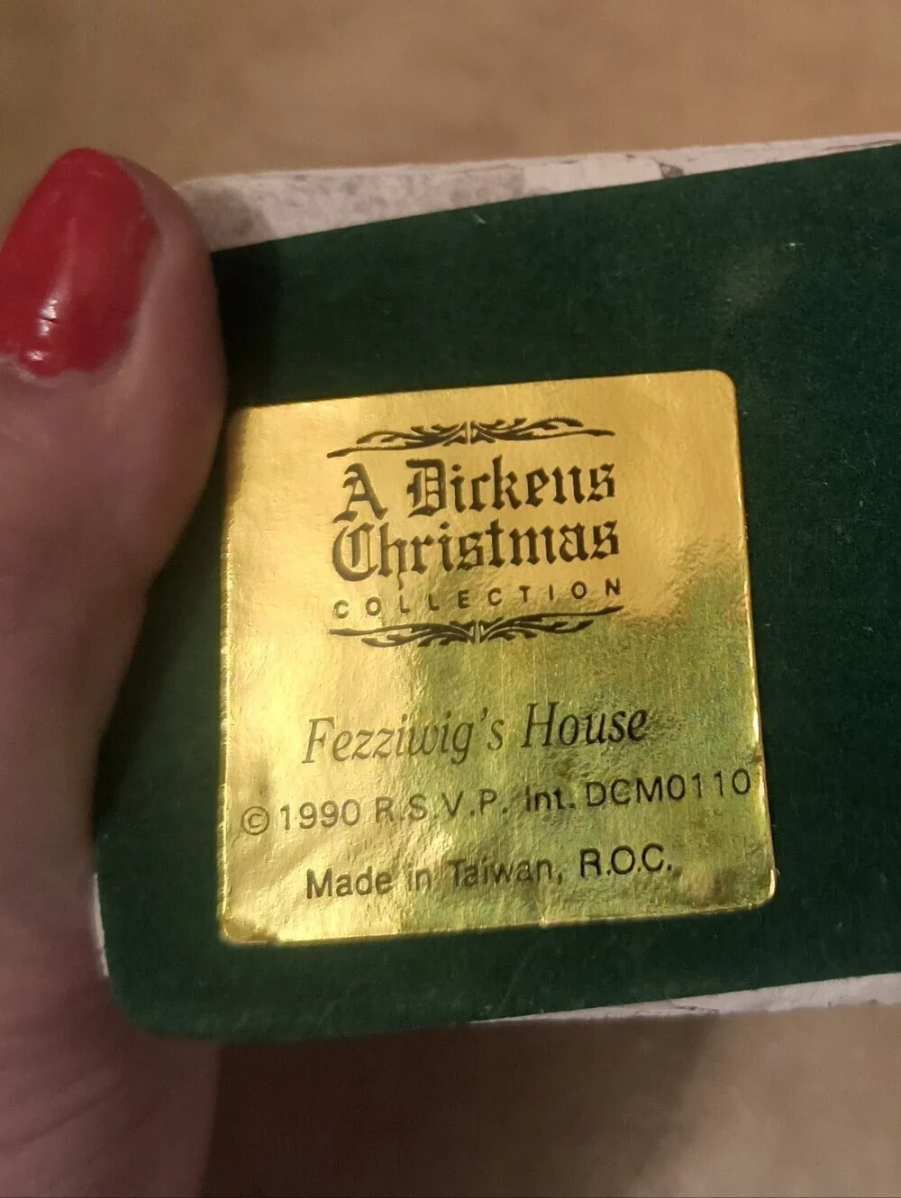Vintage A Dickens Christmas Collection Lot: Scrooge Counting House 1988 & 90