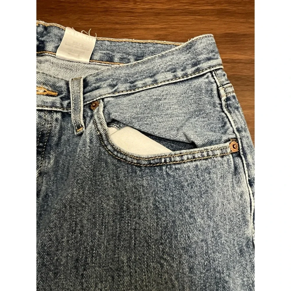 Levi's 501 Men's 34x32 Y2K Straight Jeans Blue Denim Medium Wash Button Fly