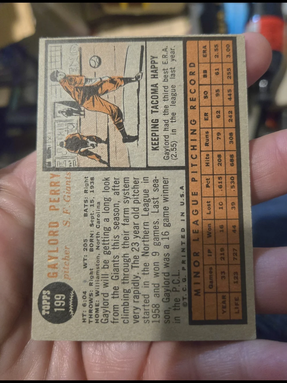 Topps baseball card