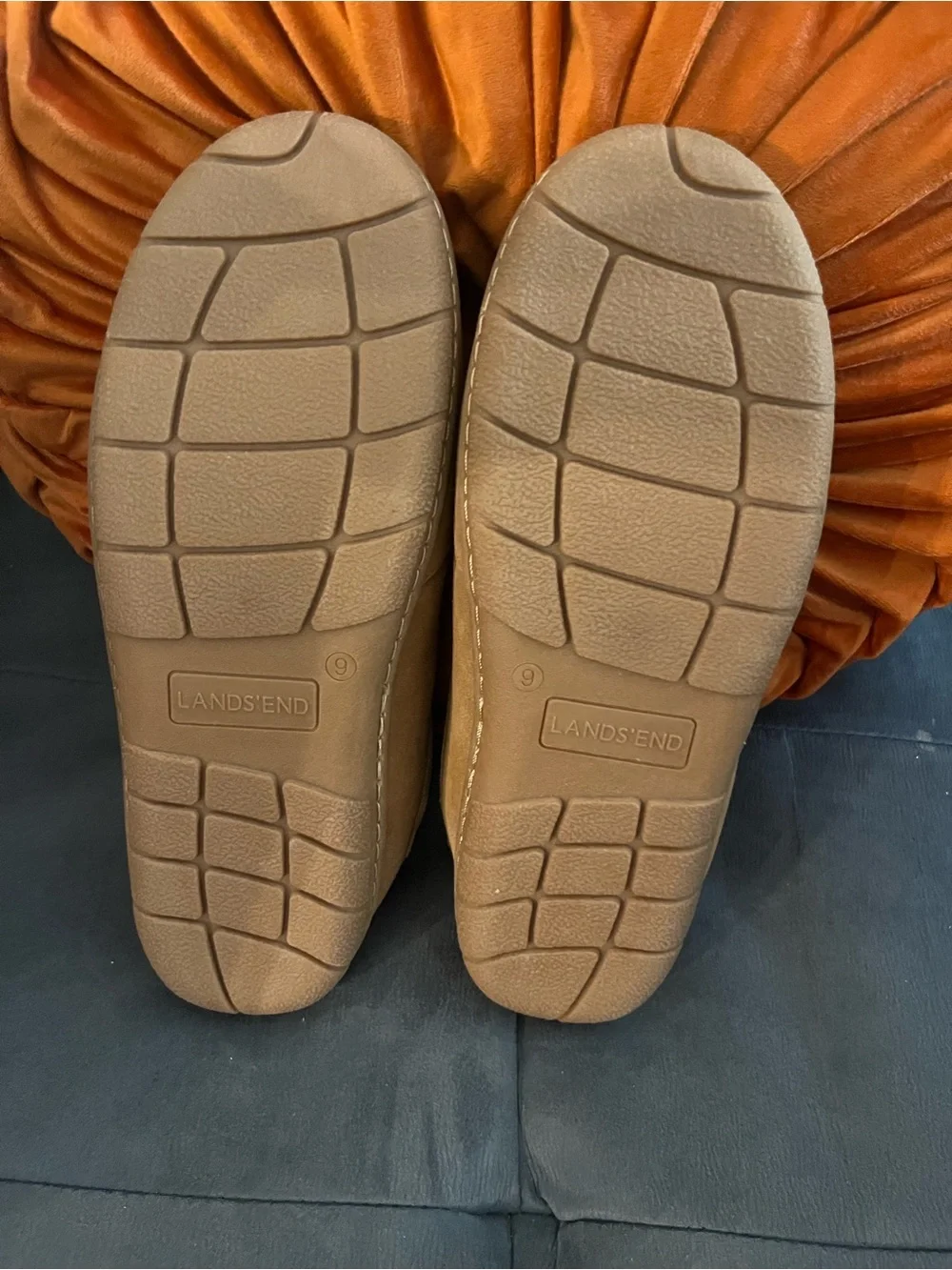 Lands End suede slip