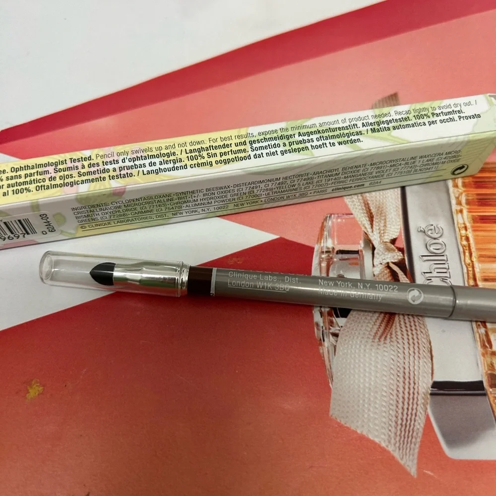 Clinique Quickliner For Eyes Eyeliner w/ Smudger Full Size 03 roast coffee