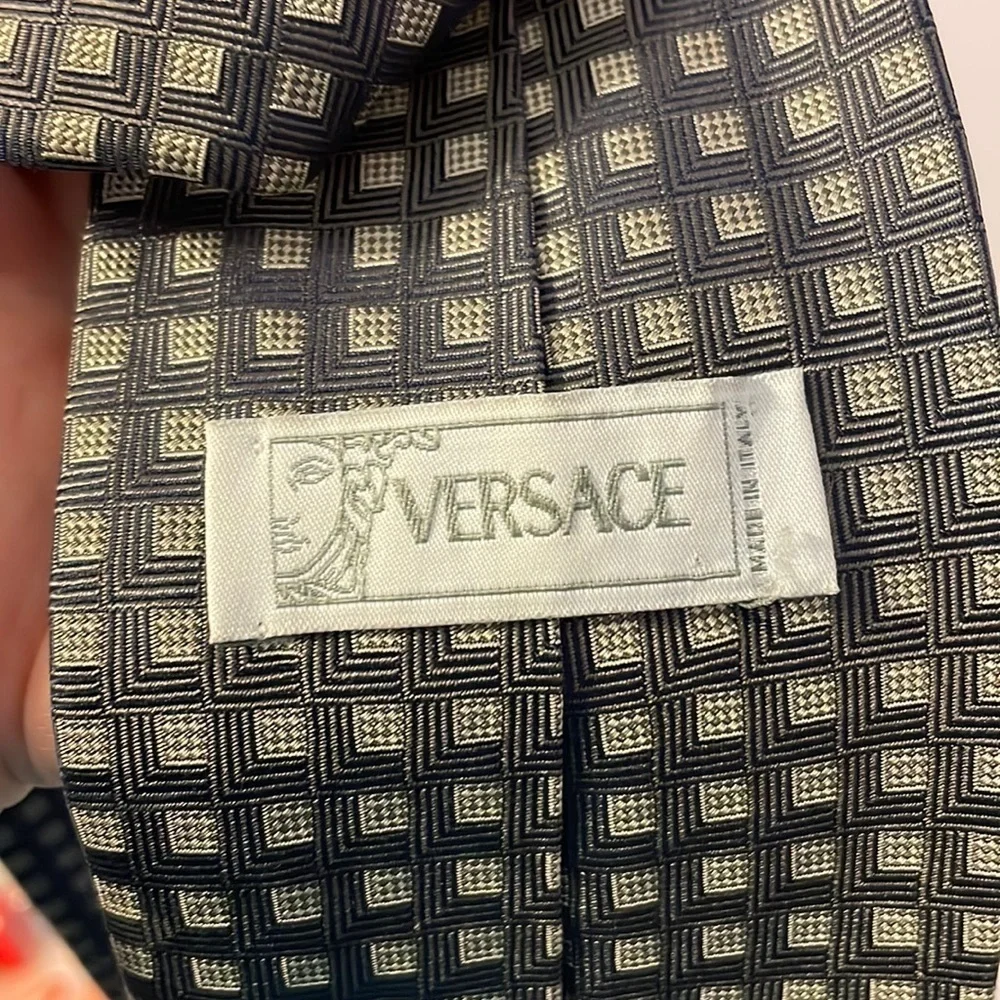 Versace gray silver