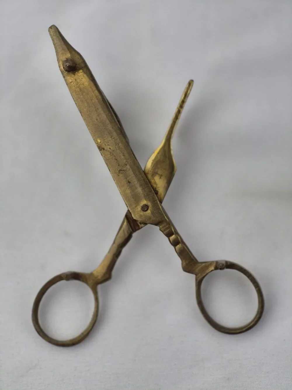 Vintage brass scissor