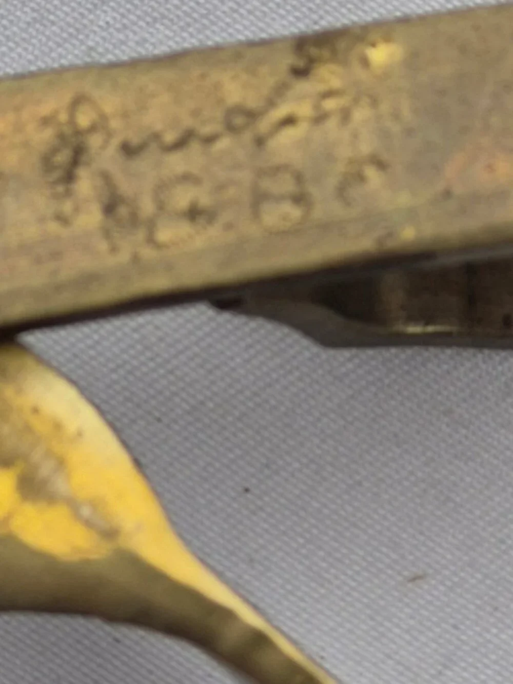 Vintage brass scissor