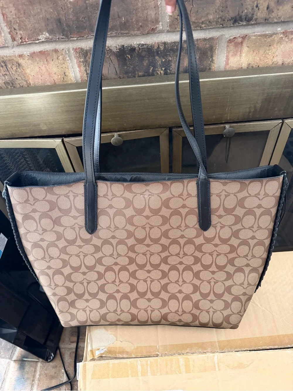 Coach signature coated