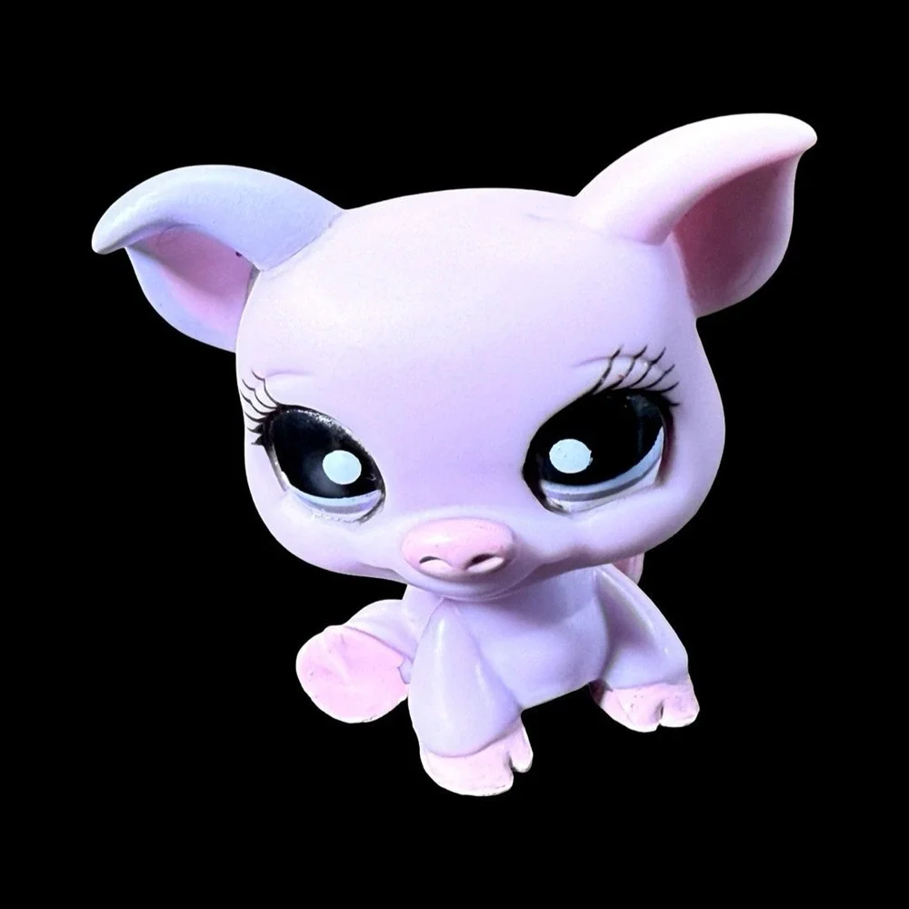 Littlest Pet Shop LPS #1256 Purple Pig Walmart Exclusive Rare