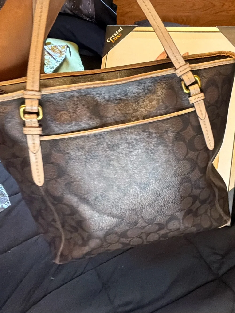 Coach tote signature