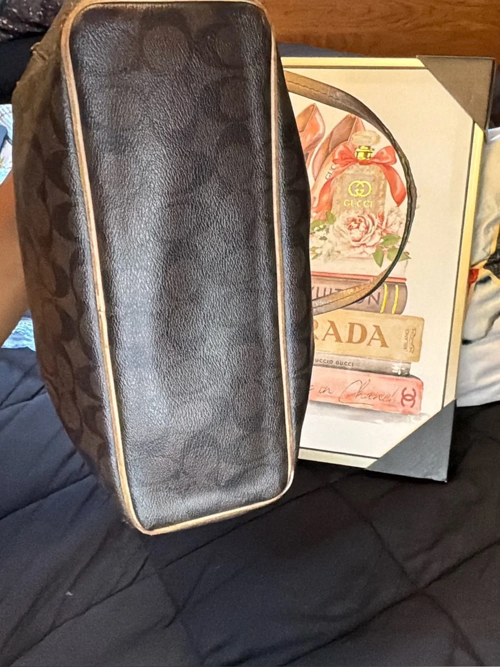 Coach tote signature