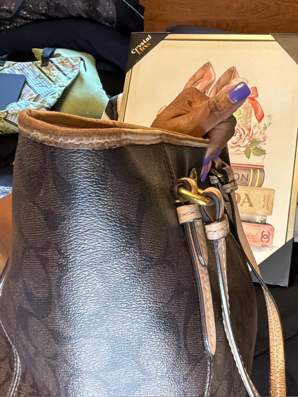 Coach tote signature