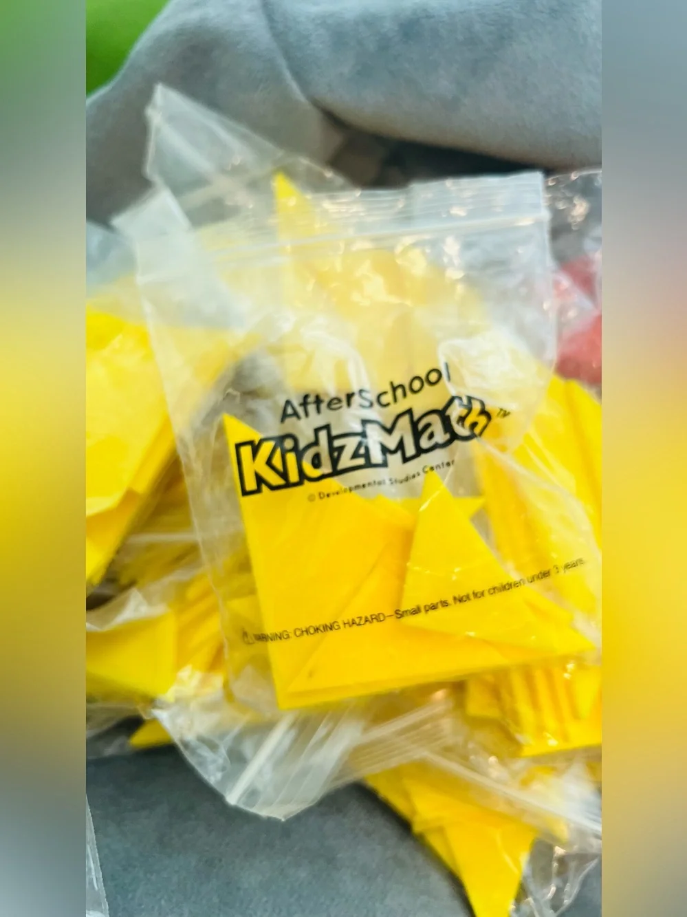 New KidzMath multicolor Triangles  Manipulatives educational & learning Toys
