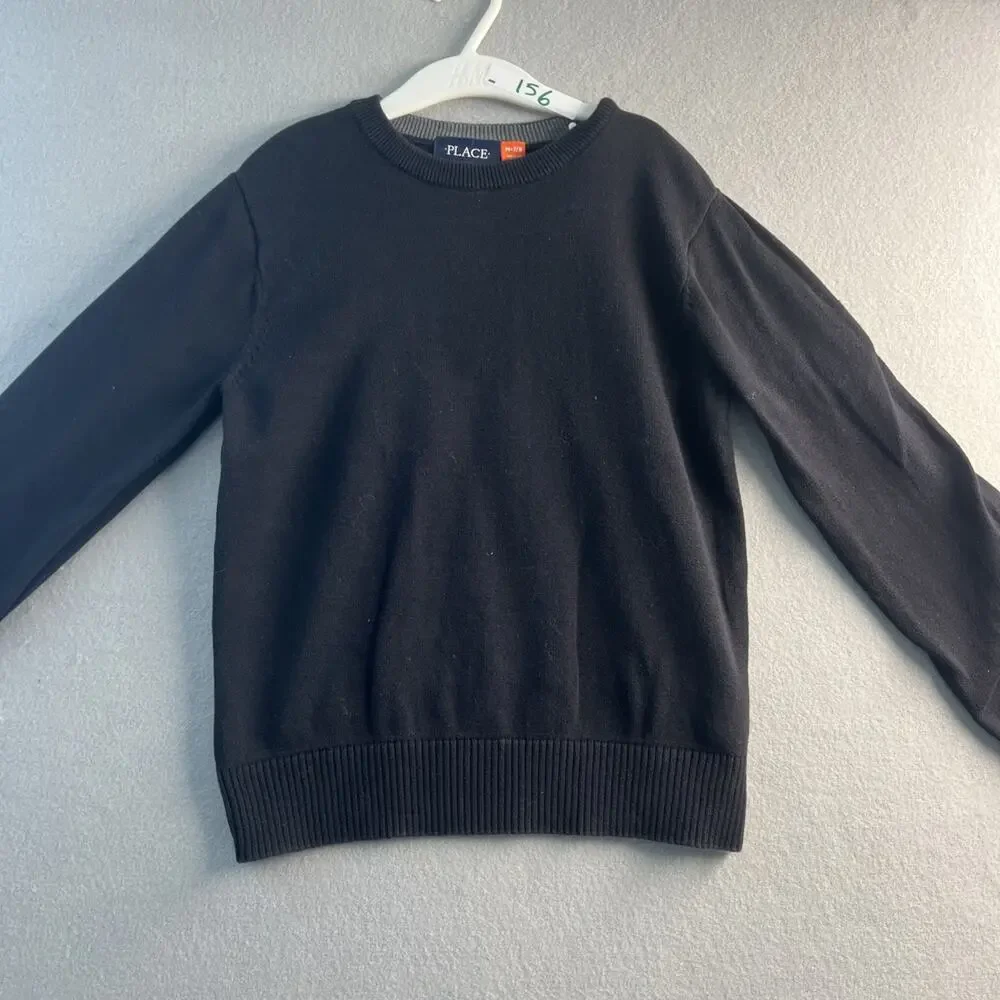 The Children’s Place Boy’s Size‎ Small 7/8 Gray Waffle Knit