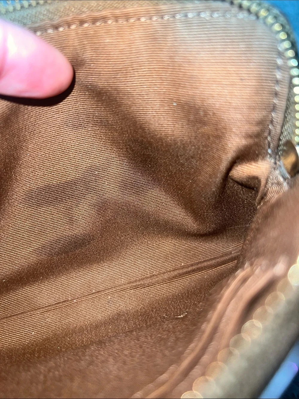 Coach brown signature spot