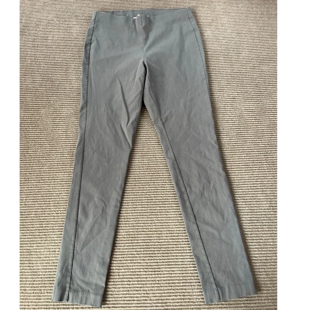 Michael Kors Gray Pull On‎ Slim Fit Stretch Pants Womens Medium Business Casual