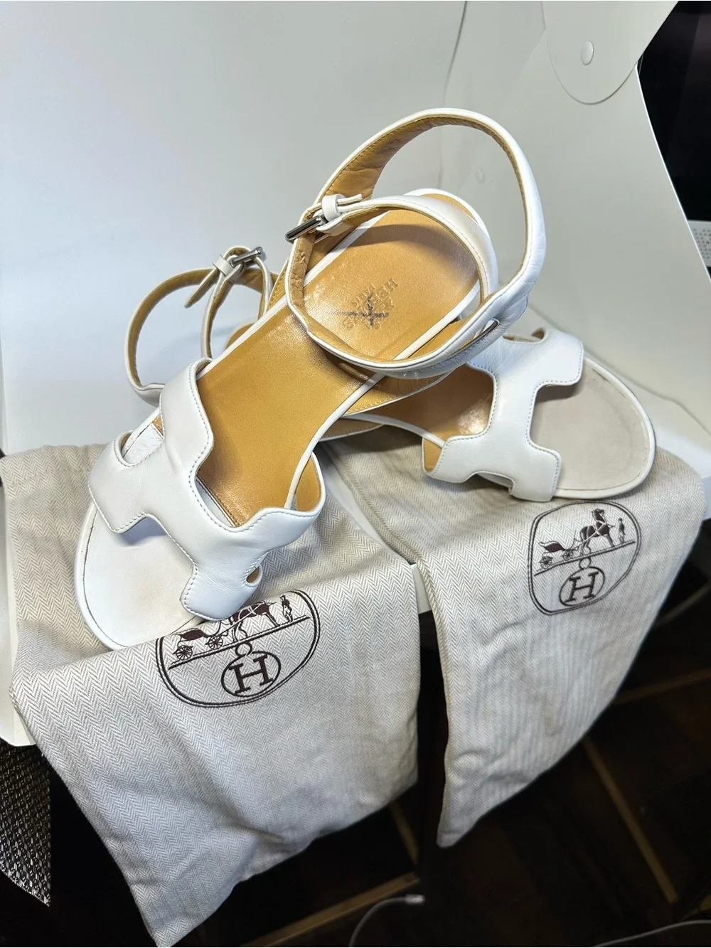 Hermes elegant white