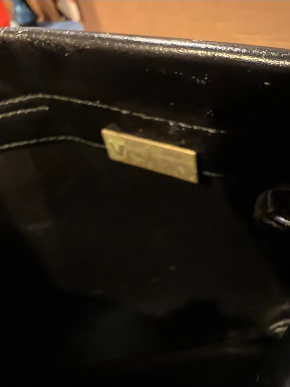 Valentino black leather
