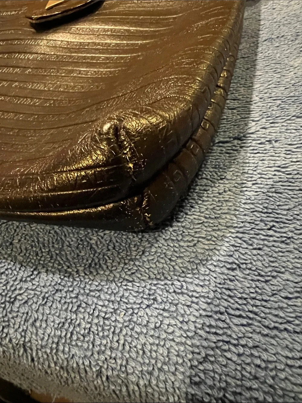 Valentino black leather