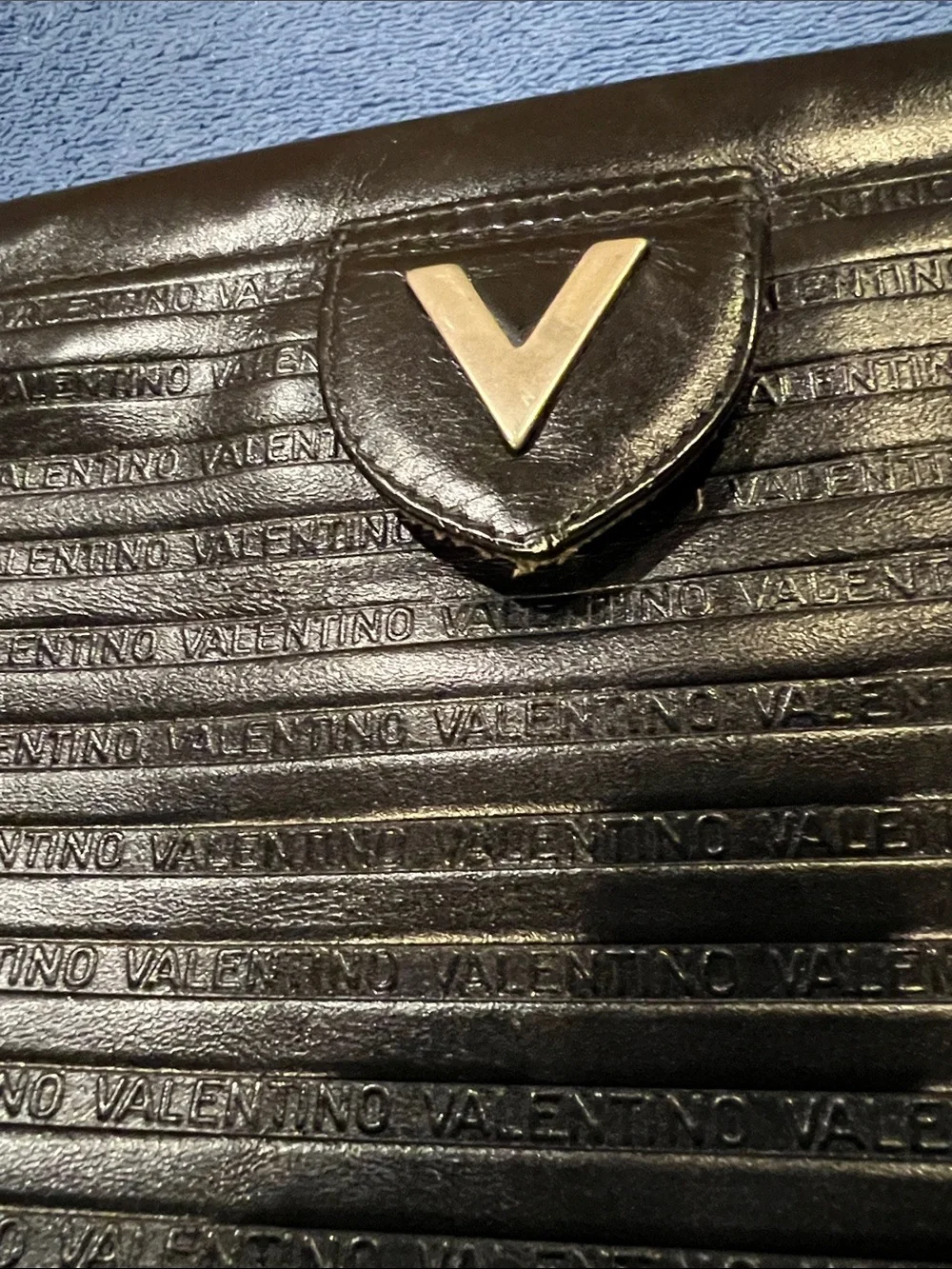 Valentino black leather