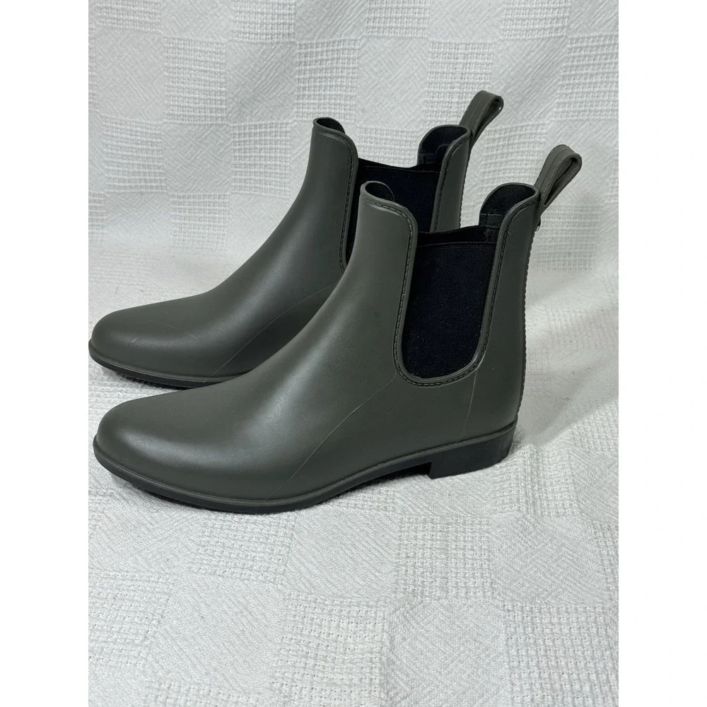 Sam Edelman Womens 9 Tinsley Moss Green‎ Chelsea Ankle Rain Bootie