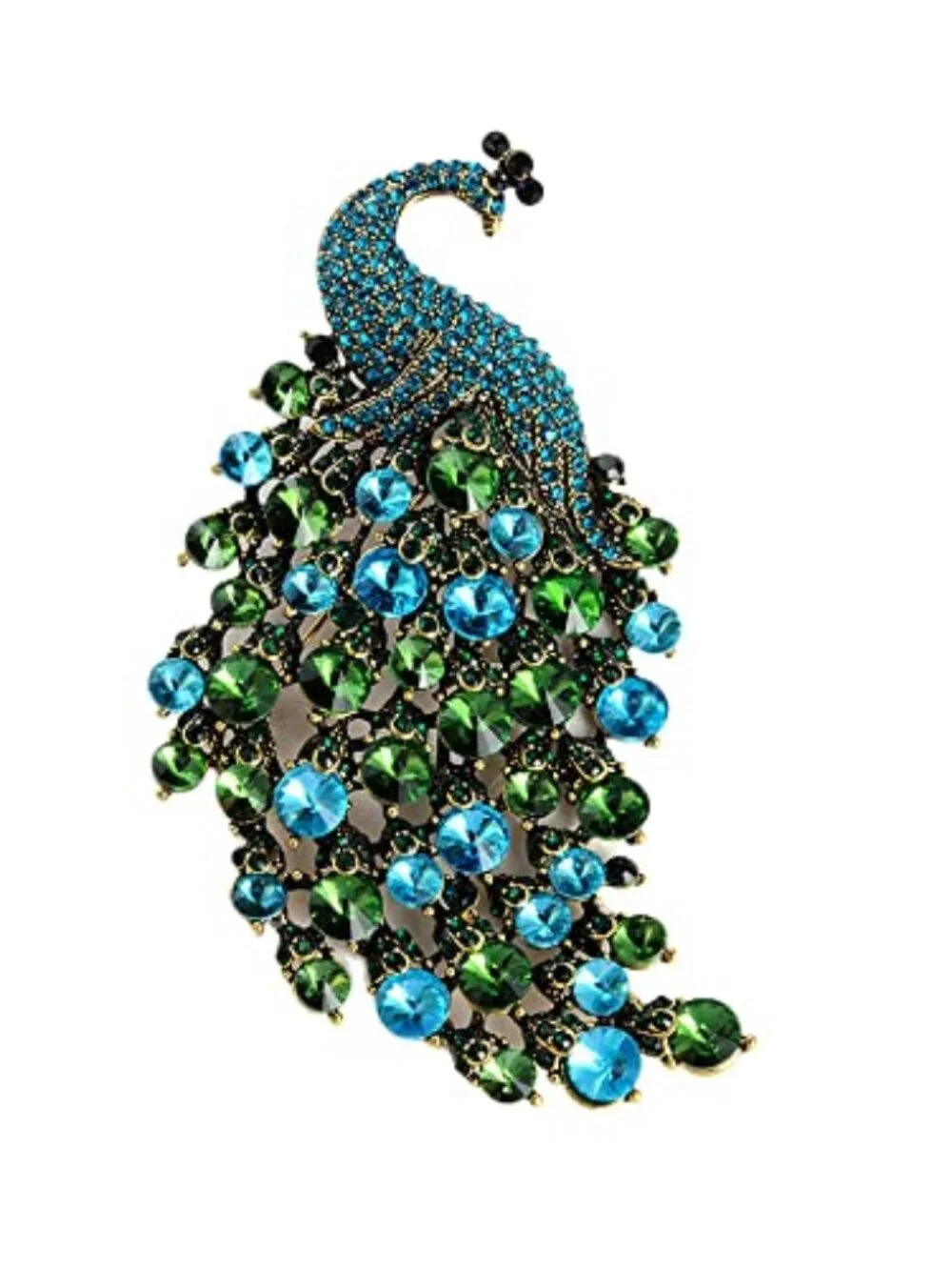 New‎ - Rhinestone Peacock Brooch Pin for Women Girls Fashion Exquisite
