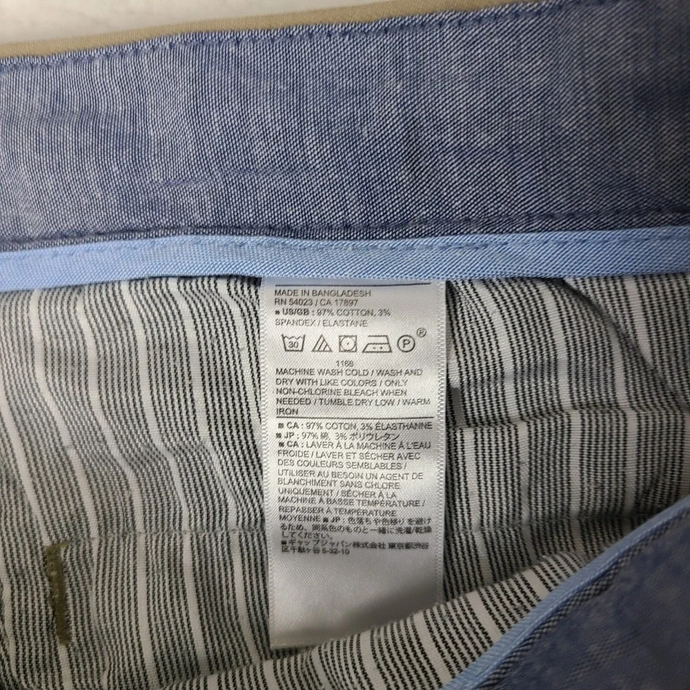 Banana‎ Republic Pants Mens 32x34 Acorn Brown Slim Straight Mason Chino Slacks