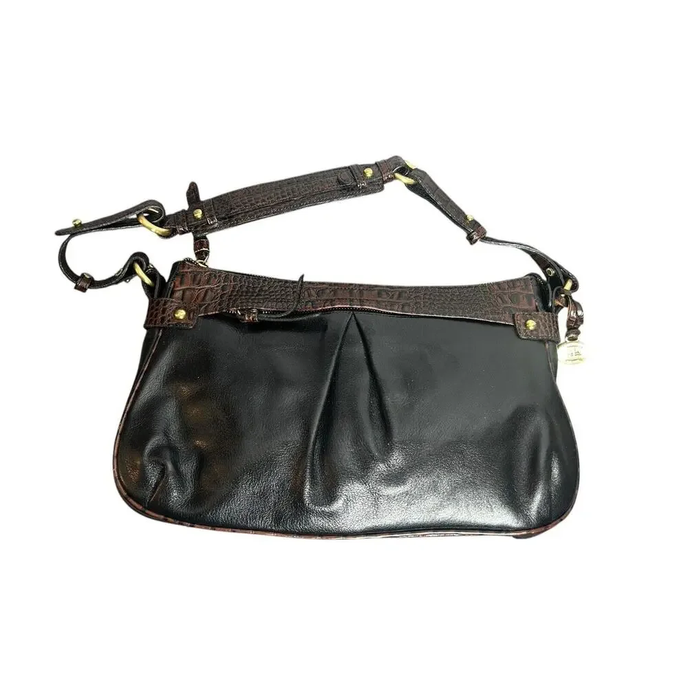 Brahmin Tuscan Louise Melbourne Croc Emb Pebble Leather - Handbag‎