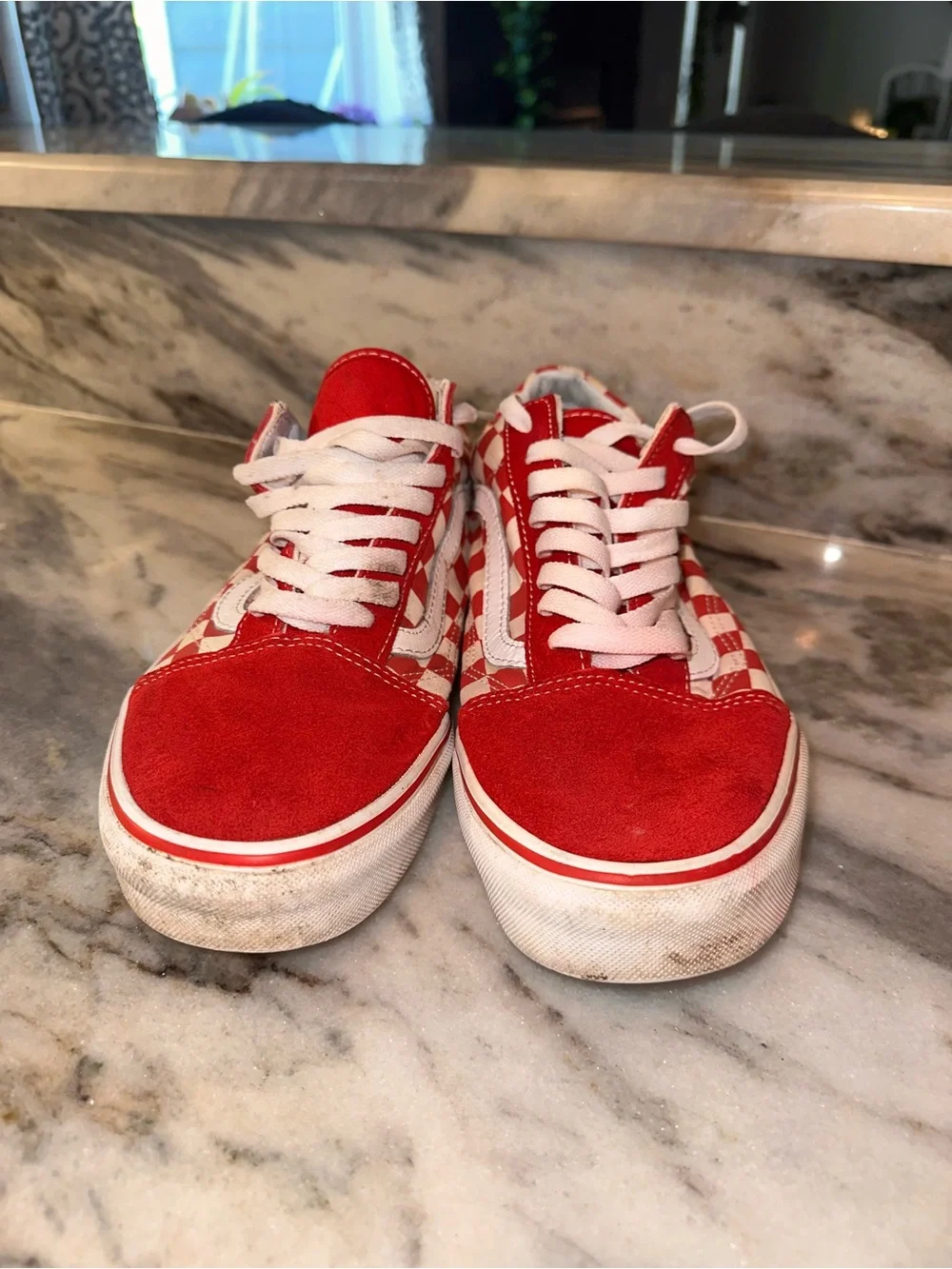 Vans classic red