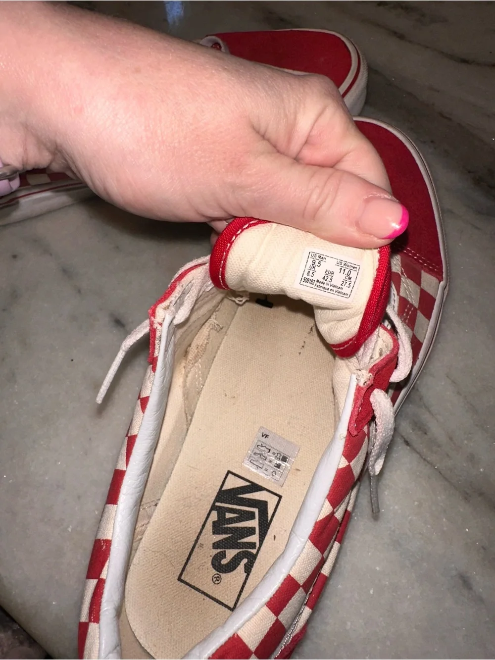 Vans classic red
