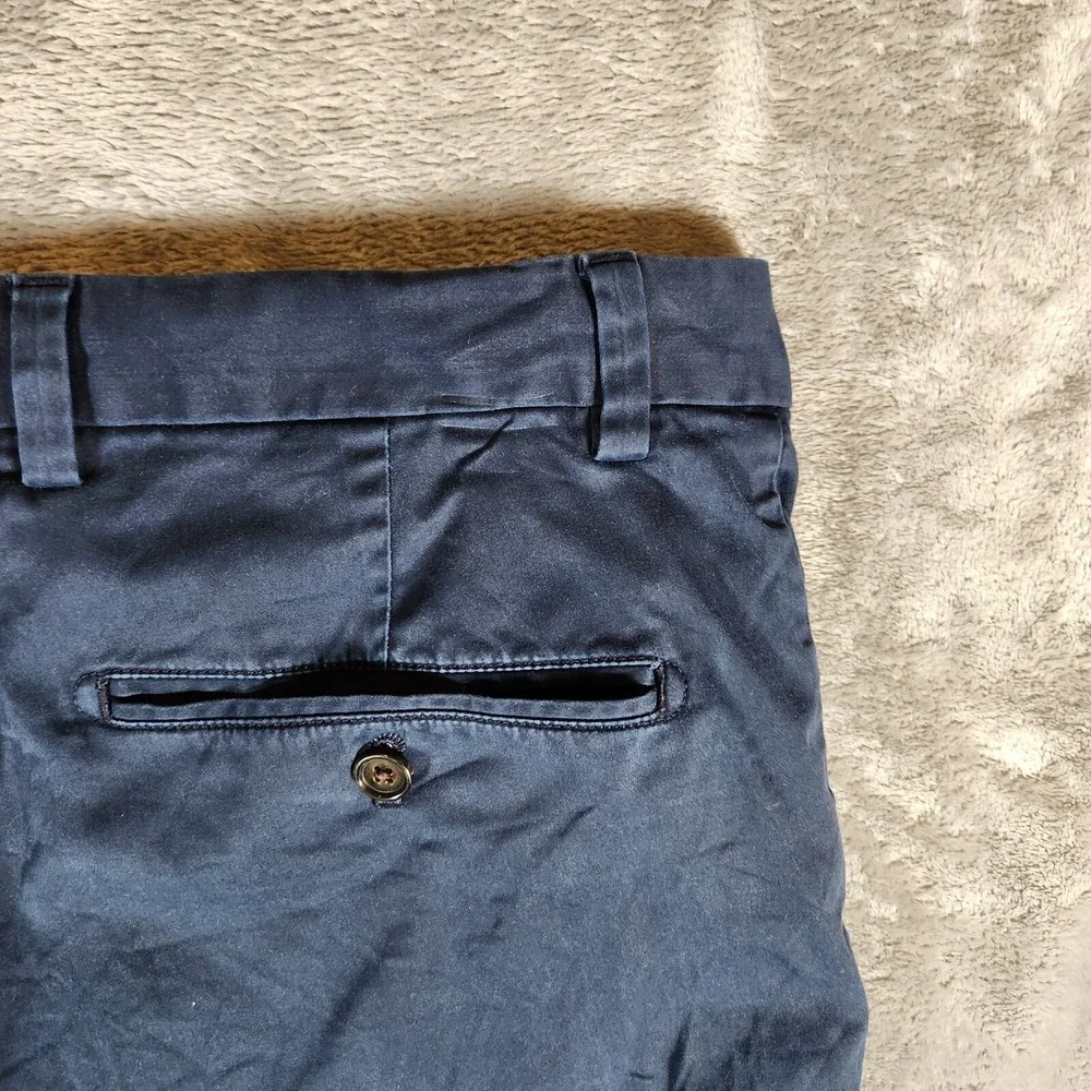Banana Republic Shorts Men's 33X9 (Tag 32) Blue‎ Chino Aiden Stretch V/700031159