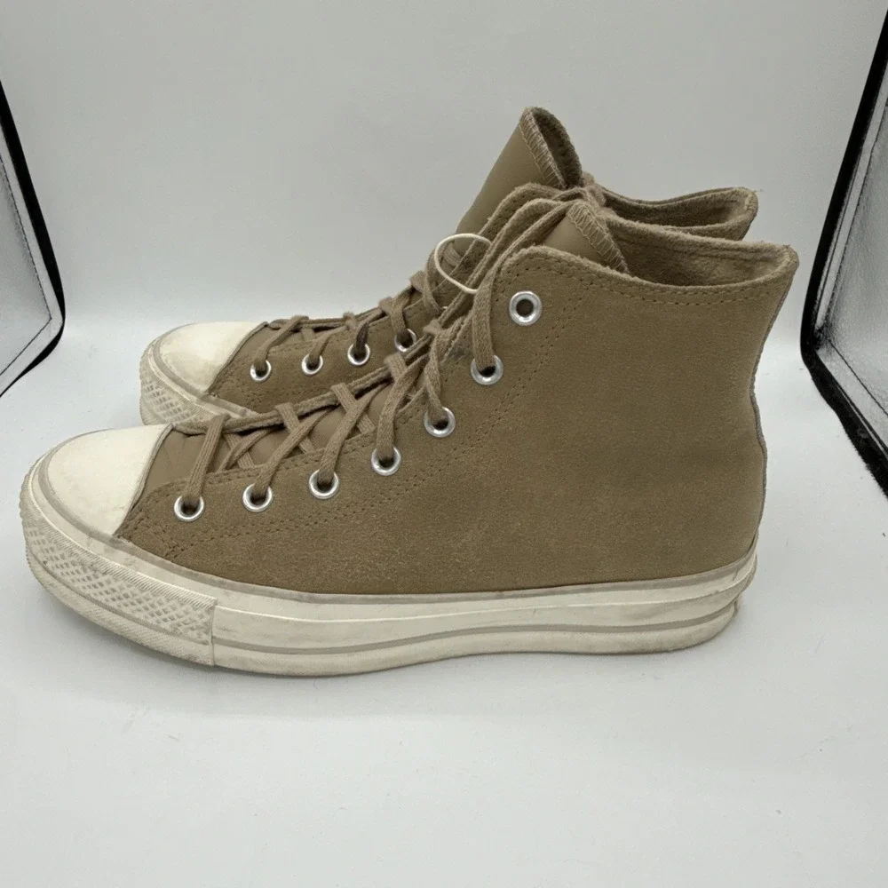 Converse Custom Chuck Taylor All Star PC Boot Tan Suede Mens 8.5‎ / Womens 10