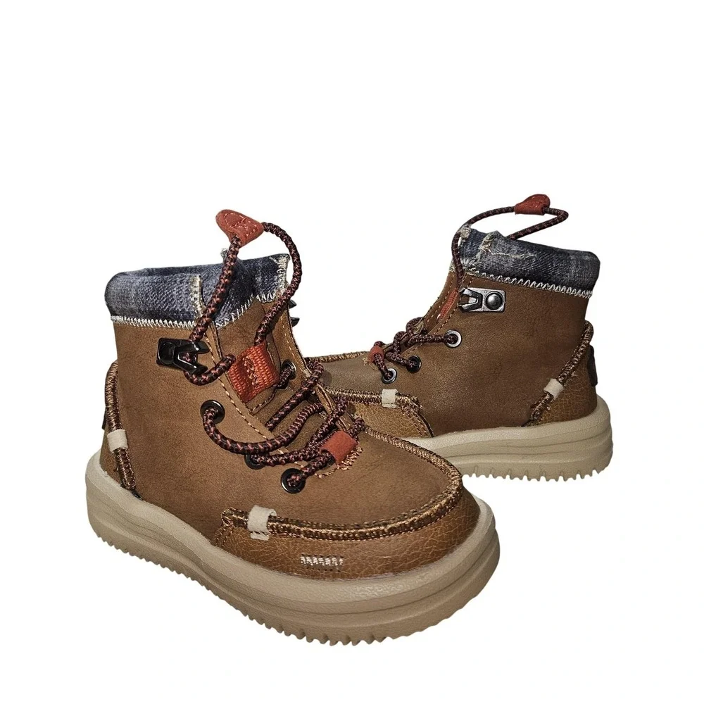Hey Dude Boots Toddler Size 6 Brown Bradley T Classic‎ Bootie Walking Comfort