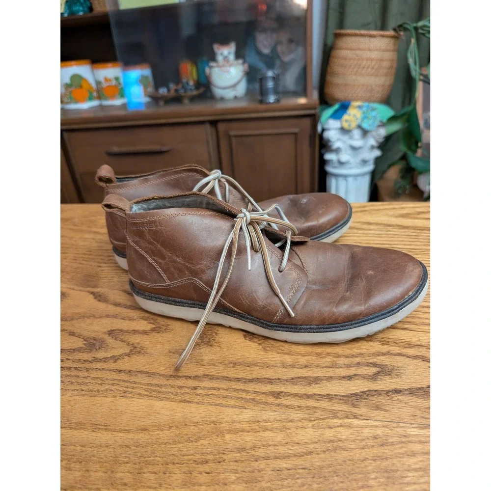 Merrell Brown Sugar Leather Chukka Boots Womens 9 Brown J02056‎ Ankle Boots