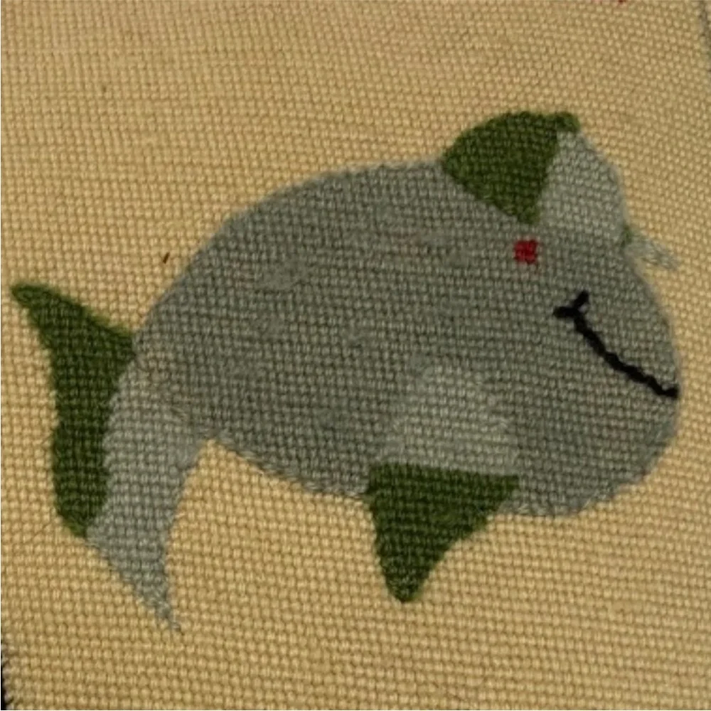 antique Needlepoint vintage antique