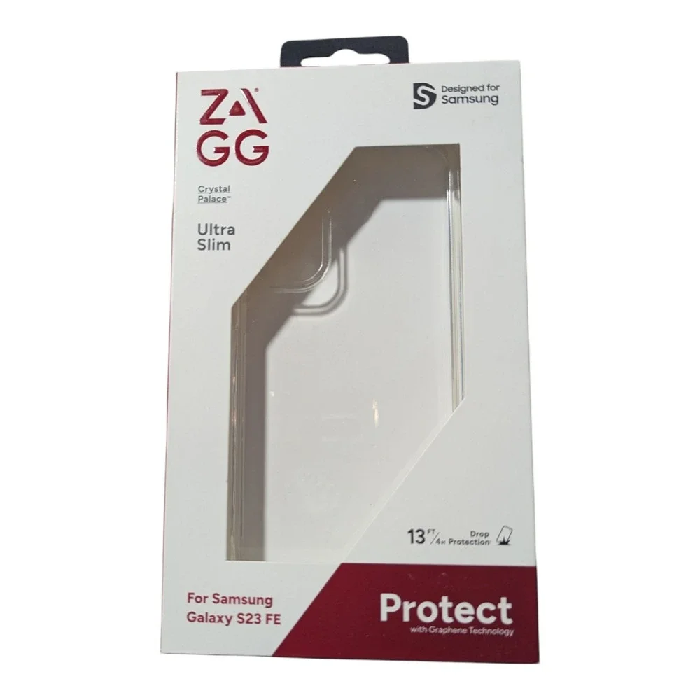 B4. ZAGG  Crystal Palace‎ Ultra Slim Case For Samsung Galaxy S23 FE - Clear