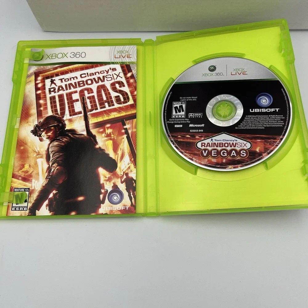 Tom Clancy's‎ Rainbow Six Vegas &Kinect Sports Season2  Xbox 360 Lot of 2