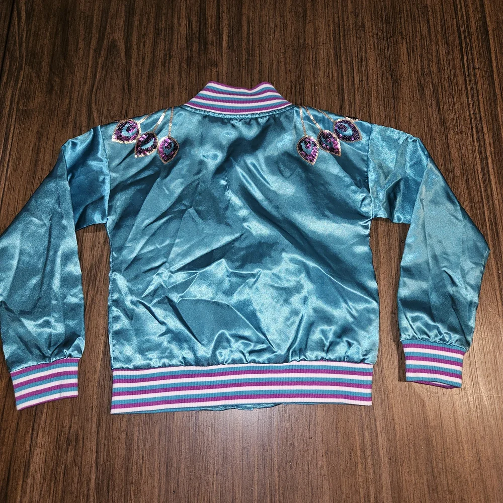 Disney teal satin
