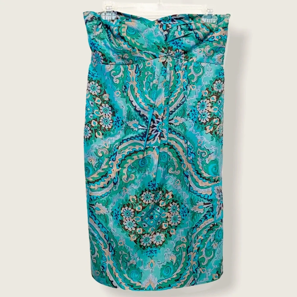 J. Crew Collection Casbah Silk Strapless Dress Sz 2