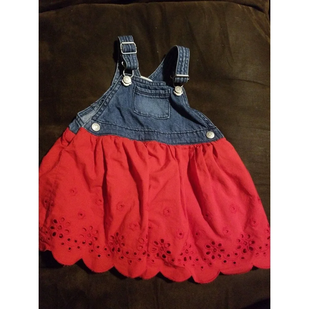 Overall Dress gymboree Americana‎ shop 12 18 months 4th of july