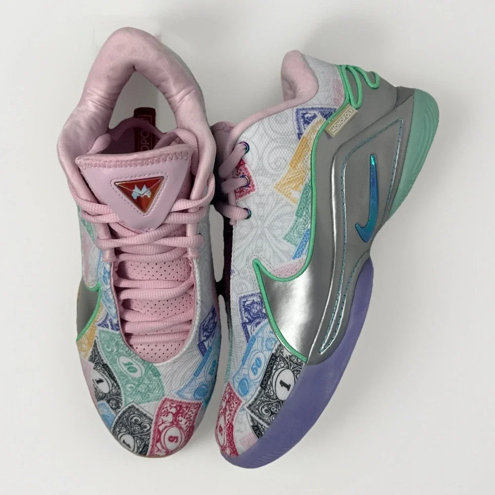 Nike LeBron 22 XXII Monopoly Currency White Multi Men's Size 9 NWOB FZ1097-100