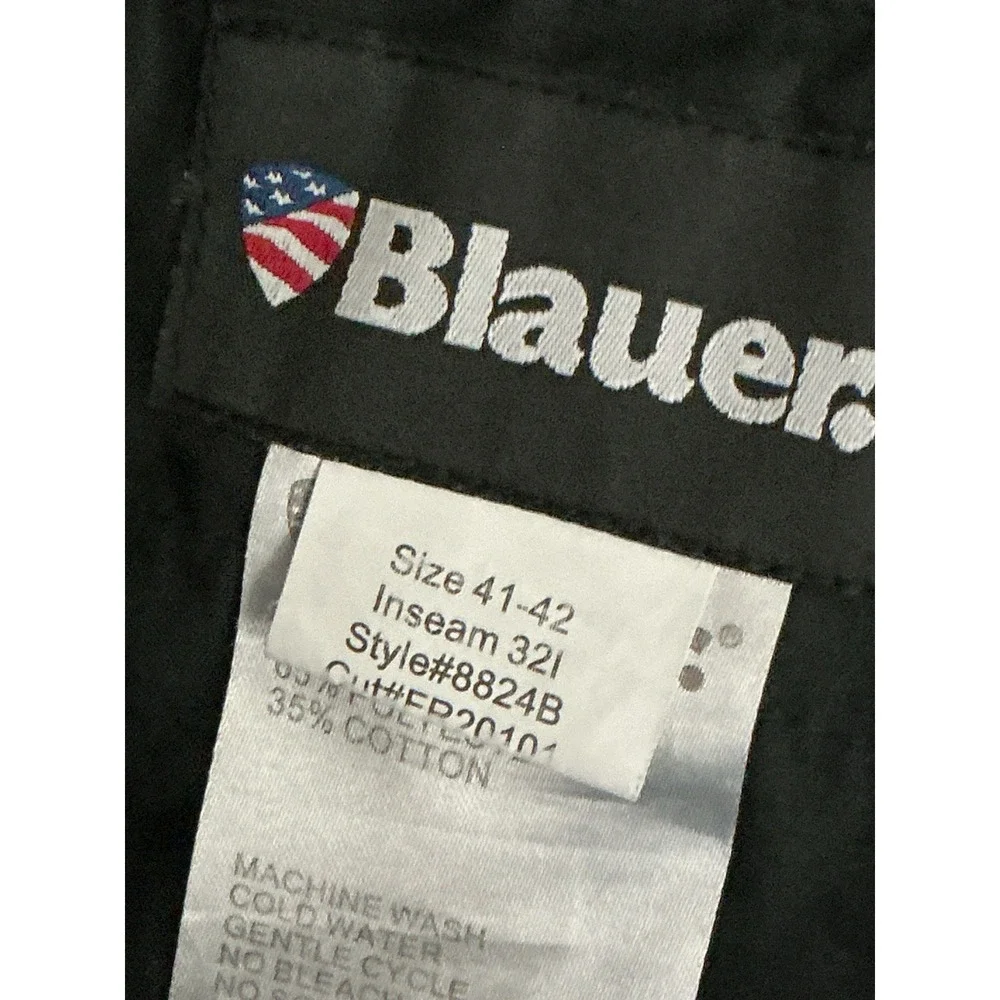Blauer Men's Black Work Pants Size 41–42x32 Polyester Cotton Uniform