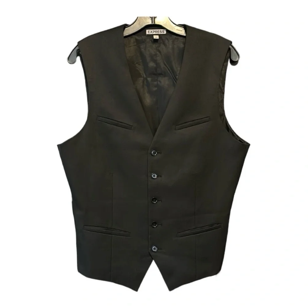 Express Men’s Adjustable Back Black Vest
