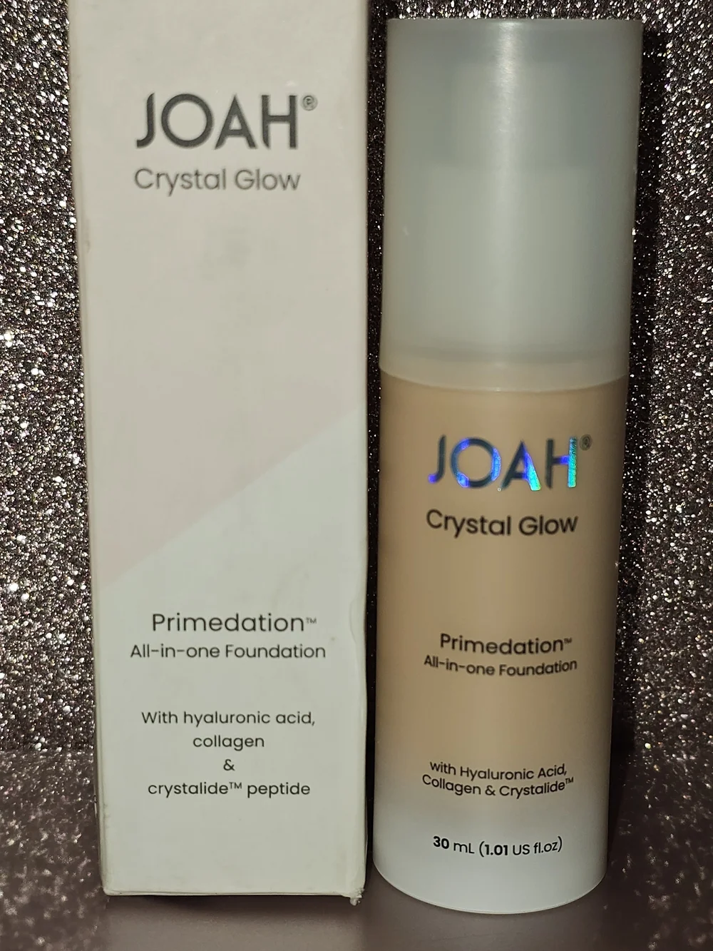JOAH Crystal Glow Primedation Foundation-very Fair With Neutral Undertones