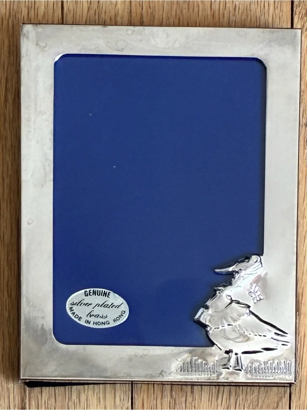NIB Silverplated Brass Photo Frame, Made for A & S, New Vintage