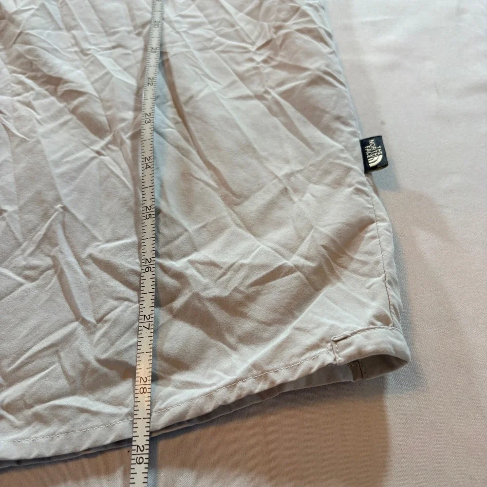 The North Face fit tan length
