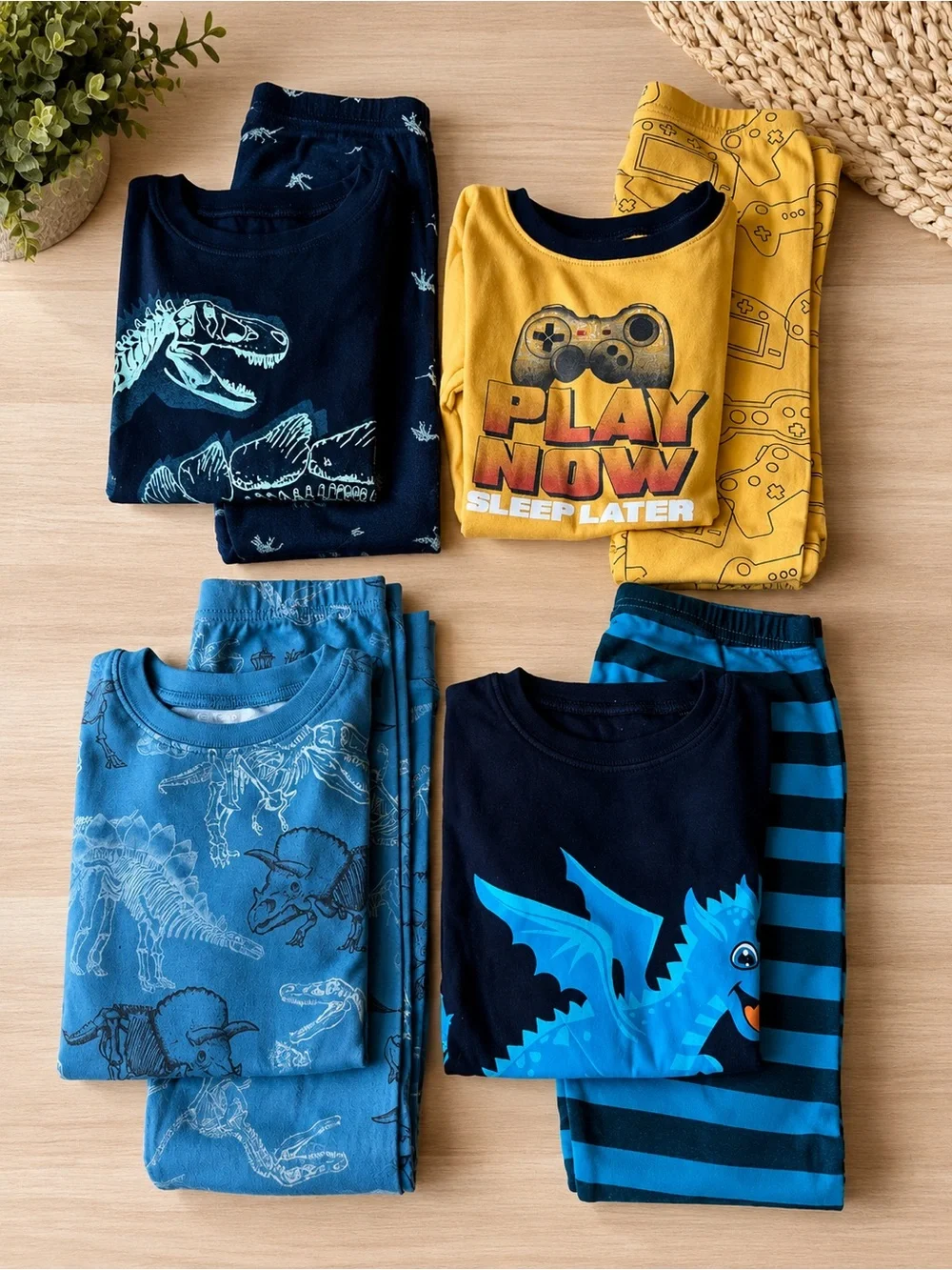 Carter's Boys Pajama Set Bundle Dolphin & Fish Size 7