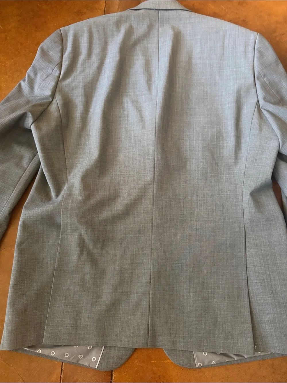 crown & ivy Light Gray Two-Button Blazer