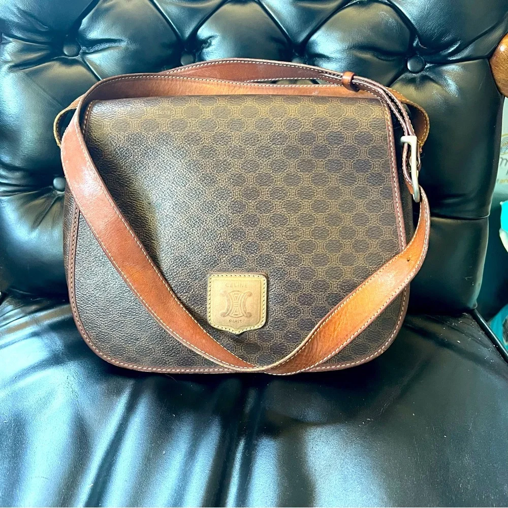 CELINE Vintage Macadam Crossbody (excellent‎ condition)
