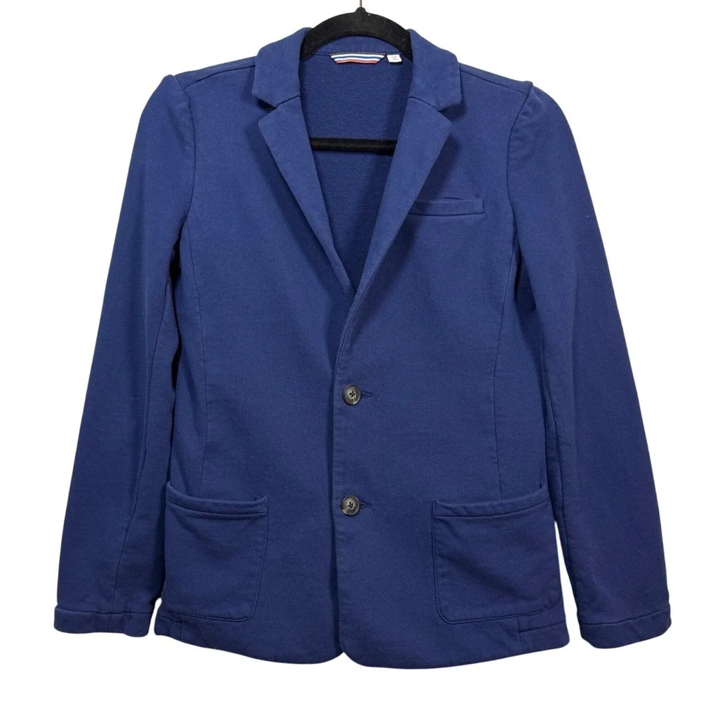 BODEN Kids The Jersey Blazer, Navy Blue, Size 13-14