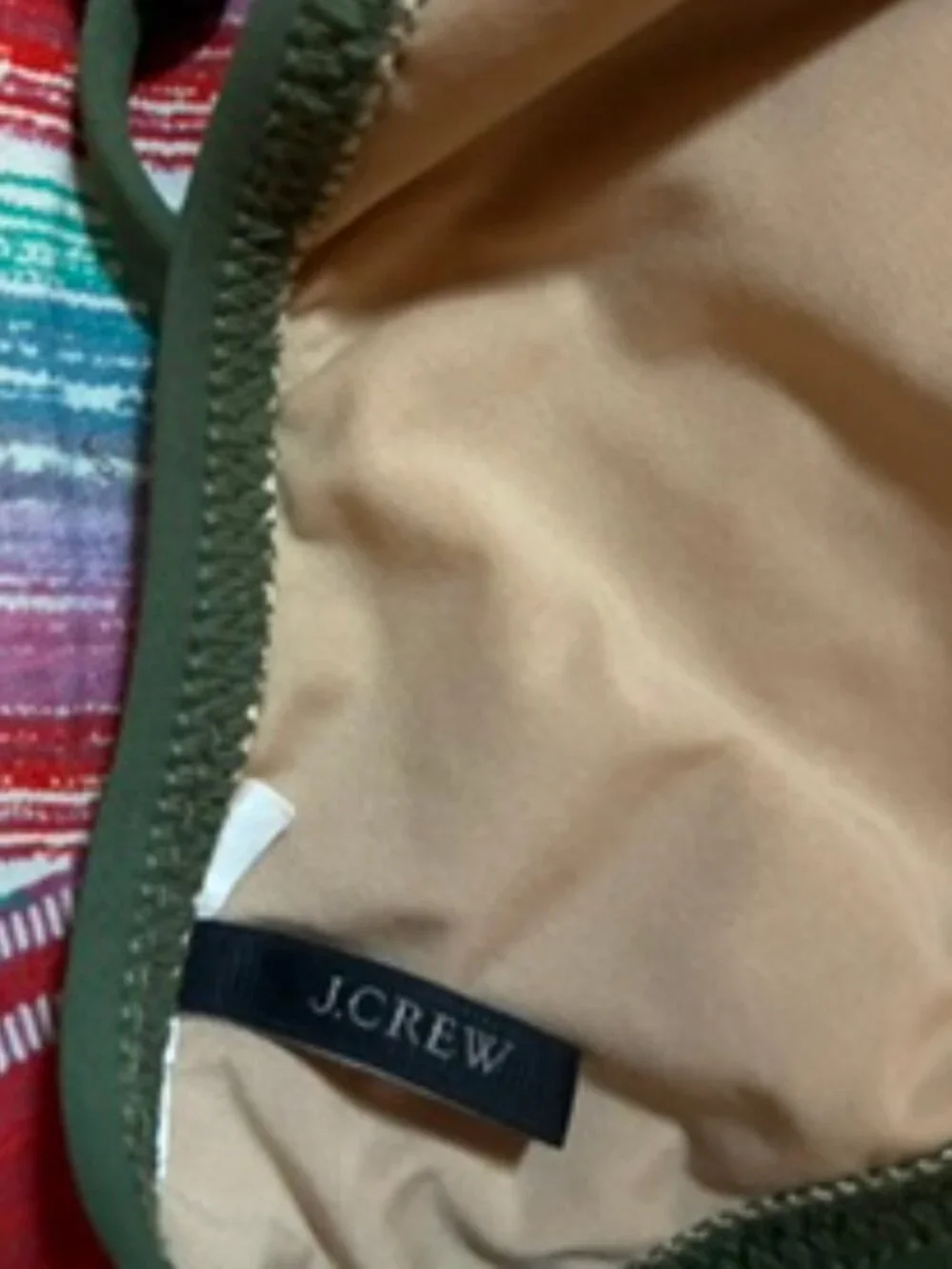 J.Crew Forrest Green Halter Swim Top, Size Small
